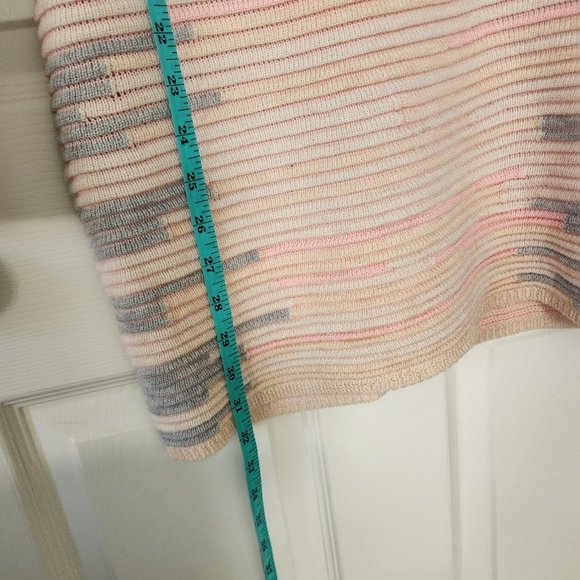 NWOT Knit Pastel Stripe Textured Sweater Dress - Picture 9 of 9